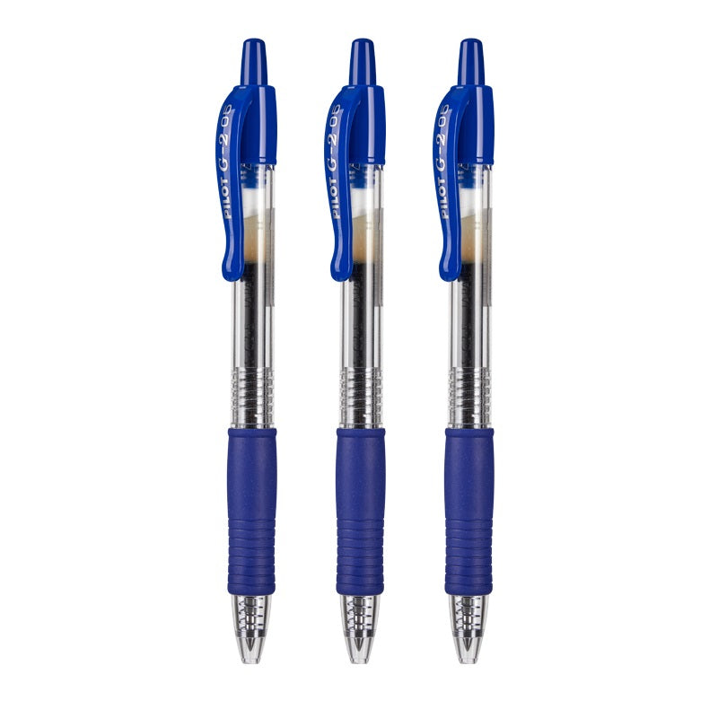 Pilot G2 Retractable Gel Pens- 0.7mm 3 Pack 3 Blue