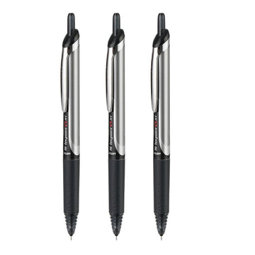 Pilot Hi-Tecpoint V5 0.5mm Retractable Liquid Ink Rollerball Pen 3PCS 3 Black