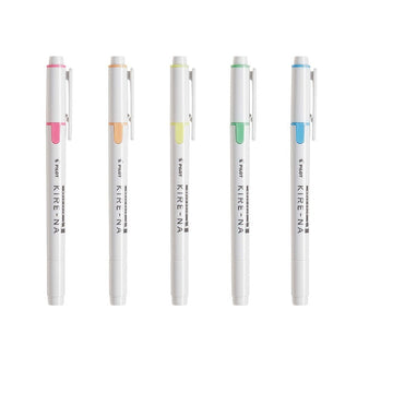 Pilot Kire-Na Dual Tip Highlighter - Set of 5 Colors Basic