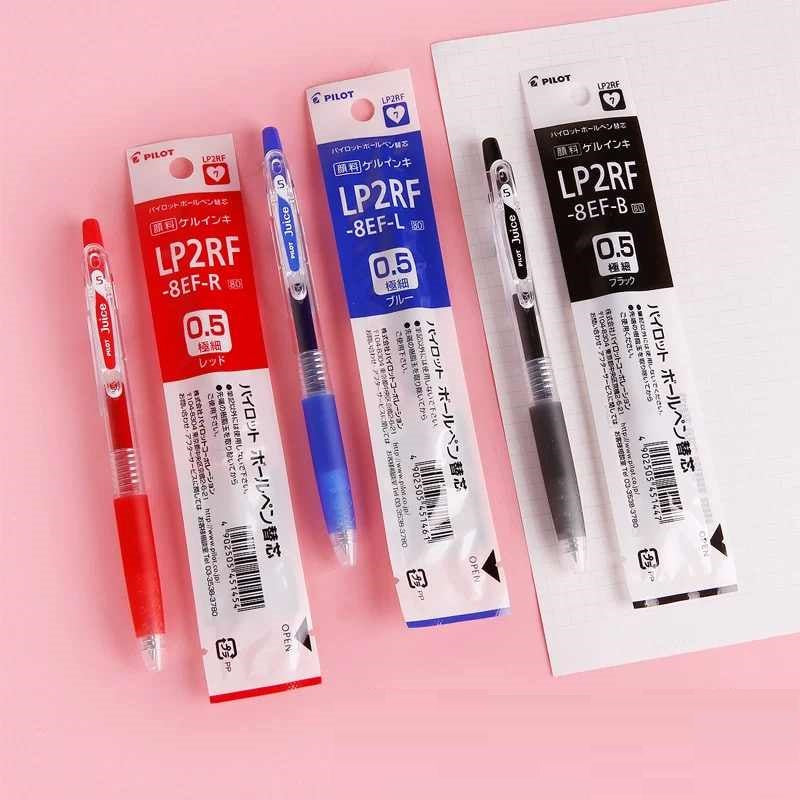 Pilot LP2RF-8EF Gel Pen Refill - 0.5mm - Black/Red/Blue - 10 Pack