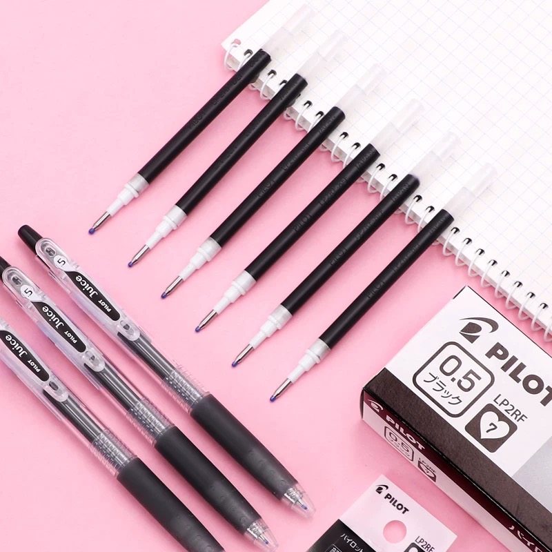 Pilot LP2RF-8EF Gel Pen Refill - 0.5mm - Black/Red/Blue - 10 Pack