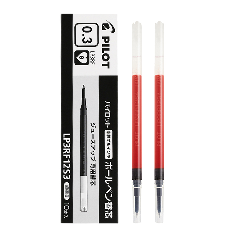 Pilot LP3RF-12S3 Juice Up Gel Pen Refill 0.3mm 10 Pack Red