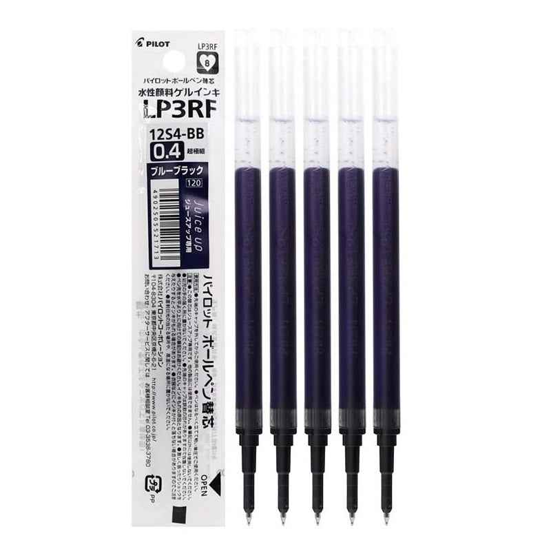 Pilot LP3RF-12S4 Juice Up Gel Pen Refill 0.4mm 5 Pack Dark Blue