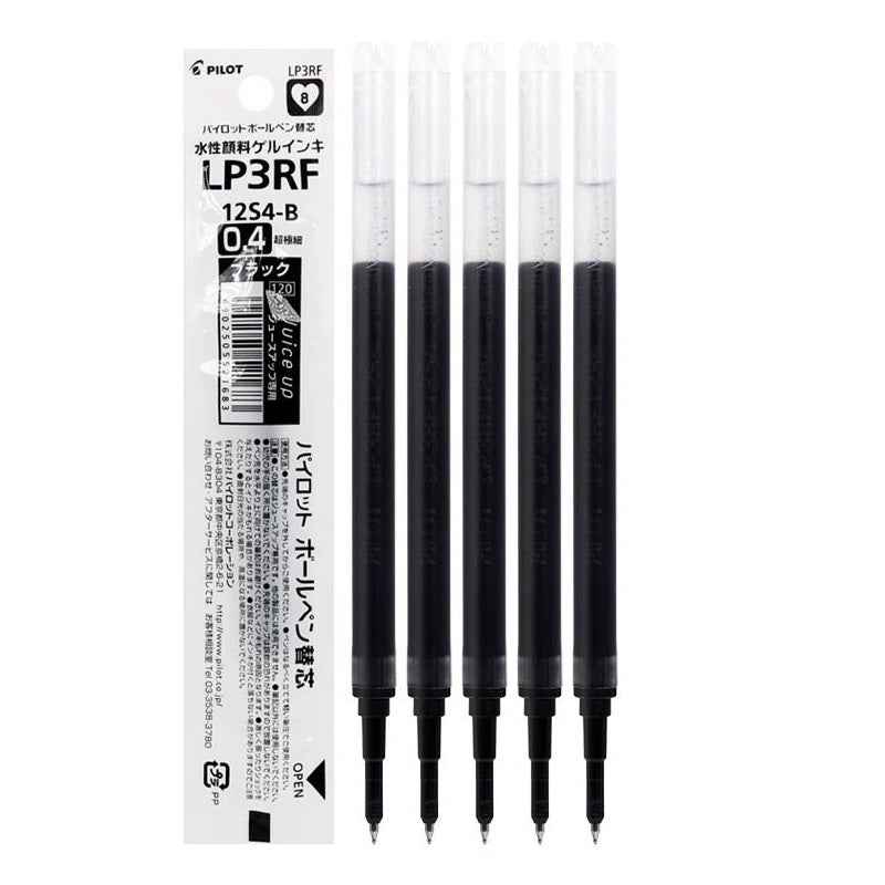 Pilot LP3RF-12S4 Juice Up Gel Pen Refill 0.4mm 5 Pack Black