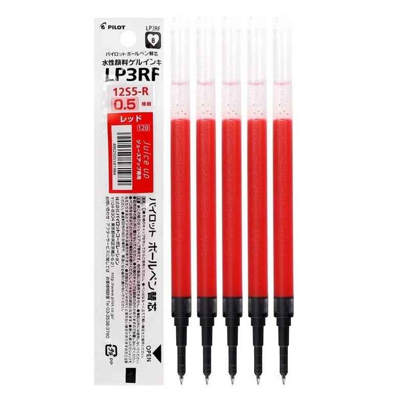 Pilot LP3RF-12S5 Juice Up Gel Pen Refill 0.5mm 5 Pack Red