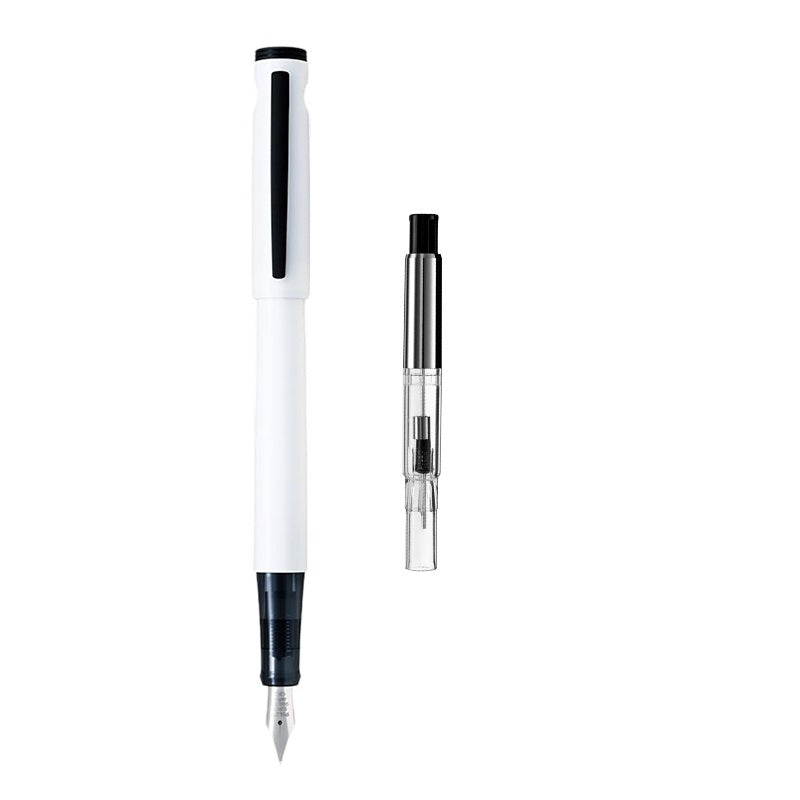 Pilot Lightive Fountain Pen with Ink Converter White