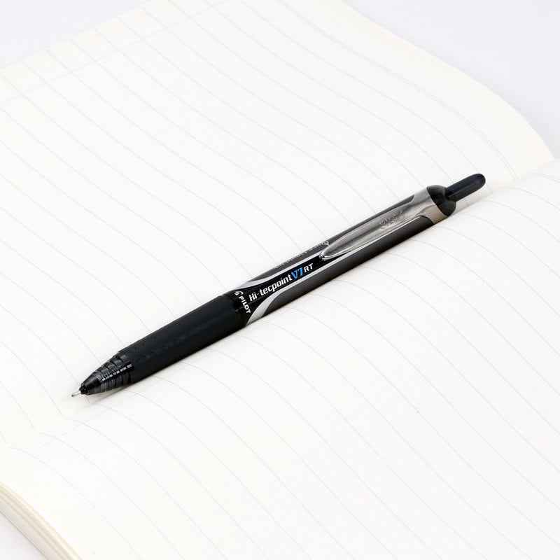 Pilot Precise V7 RT Retractable Rollerball Pen - 0.7mm - Black -3 Pack