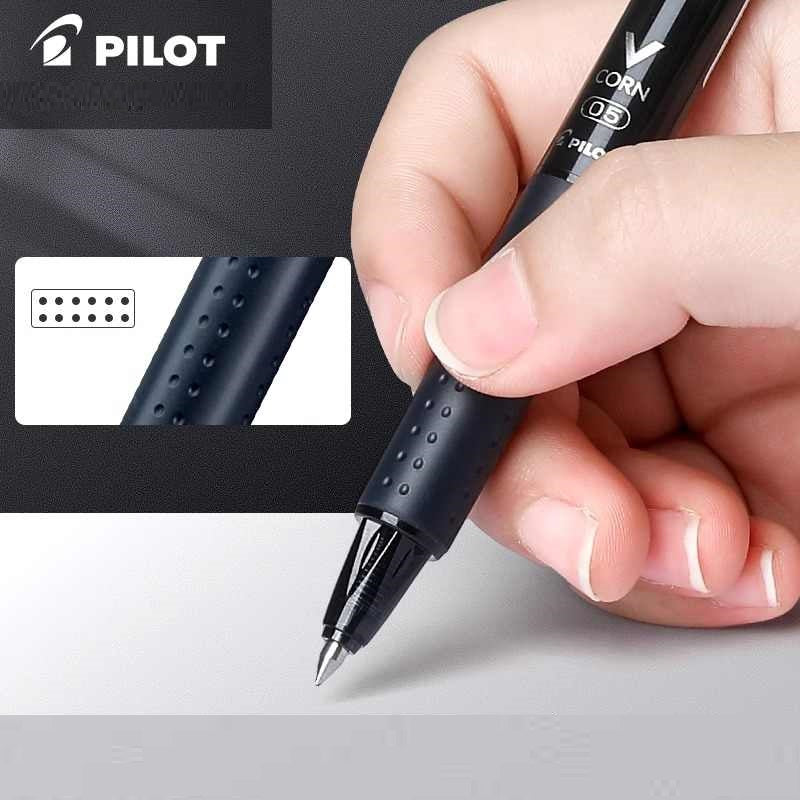 Pilot Water-Based Ballpoint Pen V Corn Knock 0.5mm Black 5/10PCS