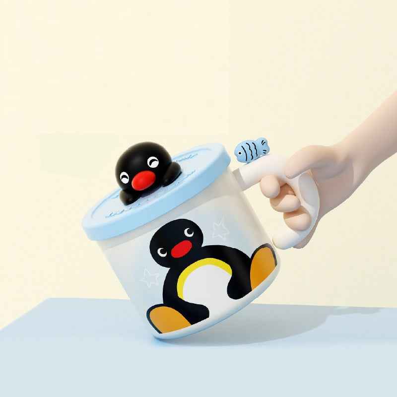 Pingu Penguin Insulated Mug – 450ml Stainless Steel Vacuum Cup