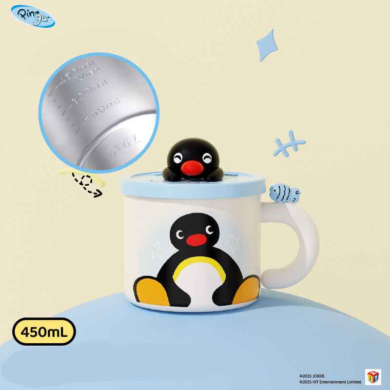 Pingu Penguin Insulated Mug – 450ml Stainless Steel Vacuum Cup A