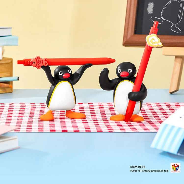 Pingu Penguin Pen Holder with 1 Gel Pen