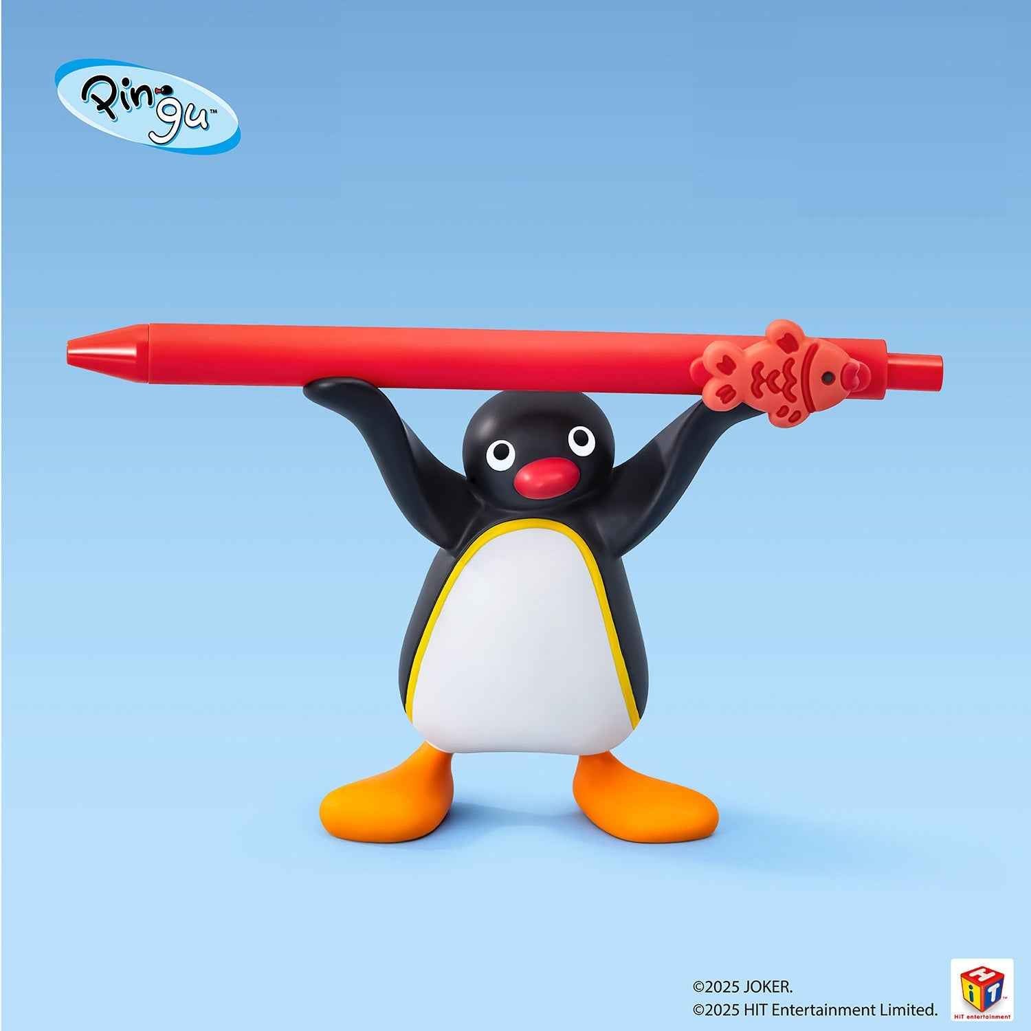 Pingu Penguin Pen Holder with 1 Gel Pen B