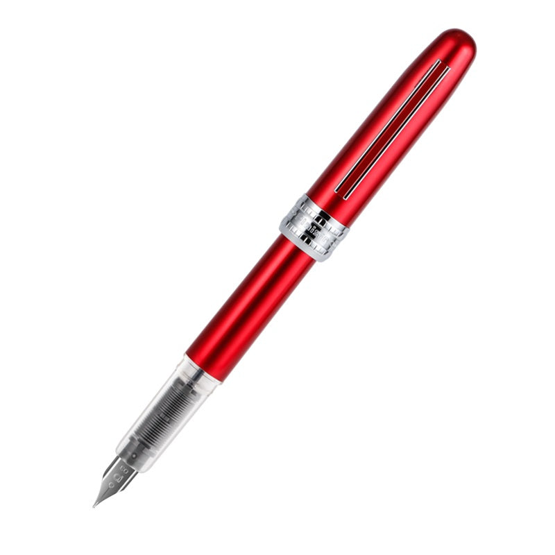 Platinum Plaisir Fountain Pen Fine Nib,PGB-1000 Red