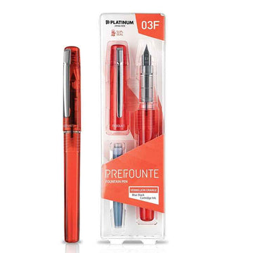 Platinum Prefounte Fountain Pen - 03 Fine Orange