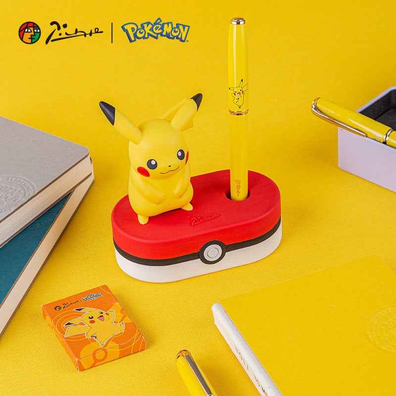 Pimio Pokemon Pikachu Fountain Pen with Stand & Gift Box