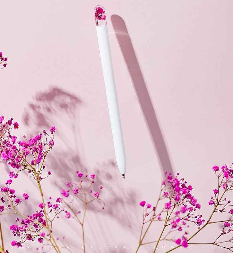 "Starry Night" Preserved Flower Gel Pen Set - 3 Color Pack