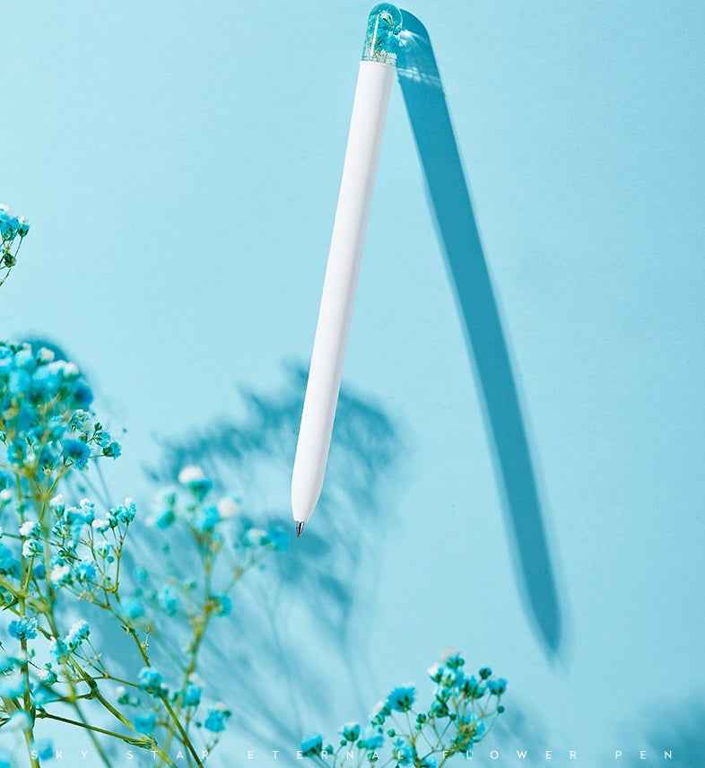 "Starry Night" Preserved Flower Gel Pen Set - 3 Color Pack