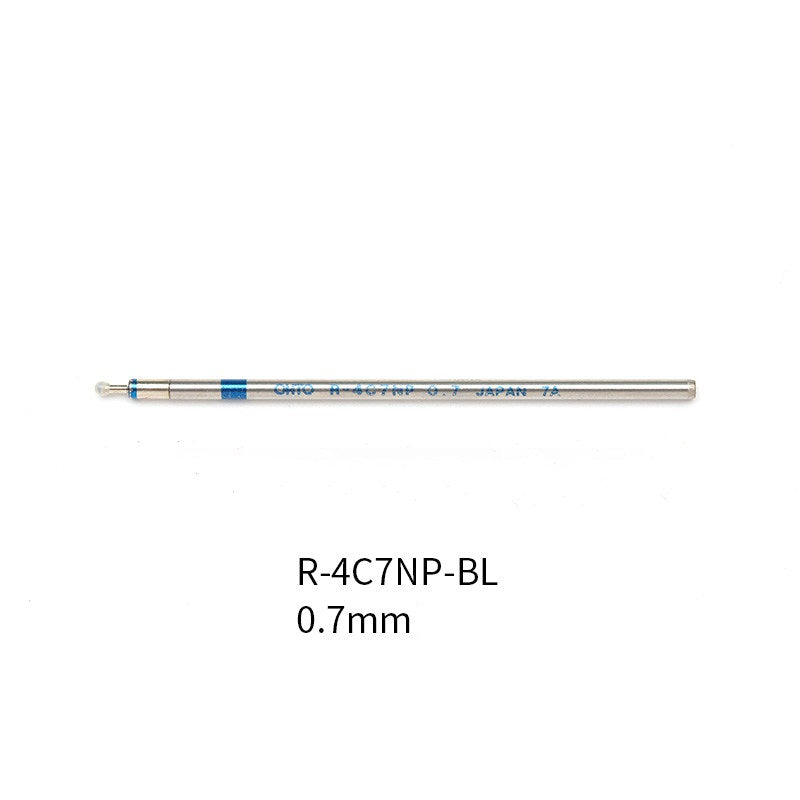 OHTO R-4C7NP Oil Based Ballpoint Pen Refill 0.7mm 5 Pack Blue