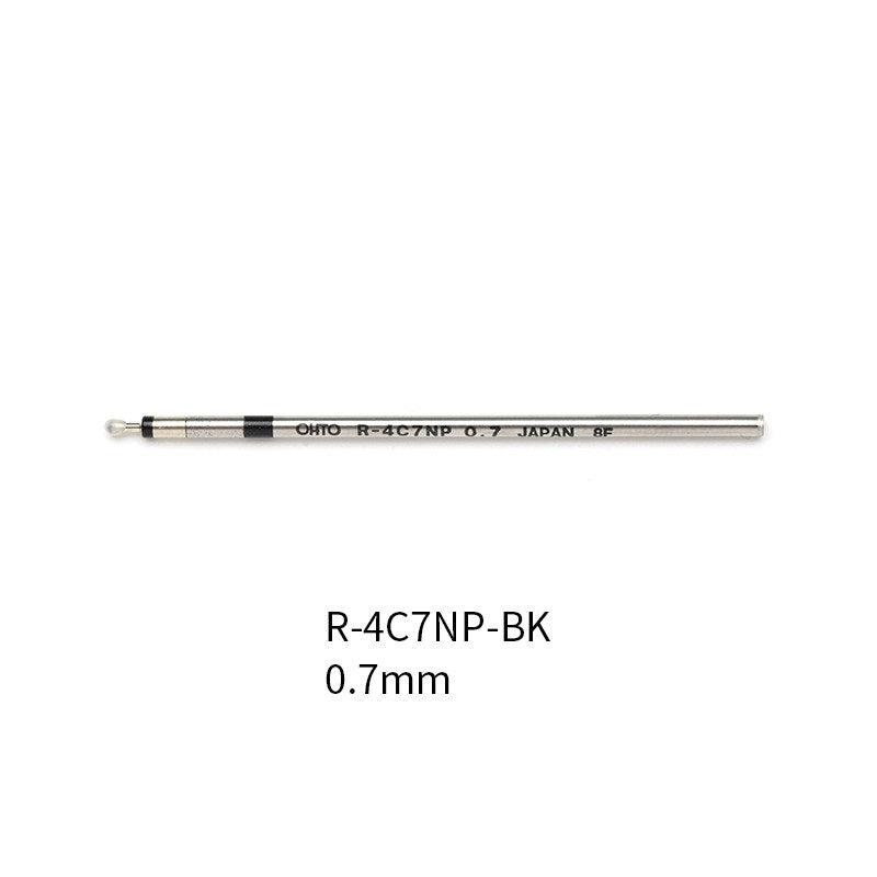 OHTO R-4C7NP Oil Based Ballpoint Pen Refill 0.7mm 5 Pack Black