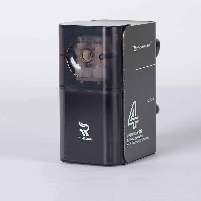 REMSONG 4TH Manual Charcoal Pencil Sharpener for Sketching Grey