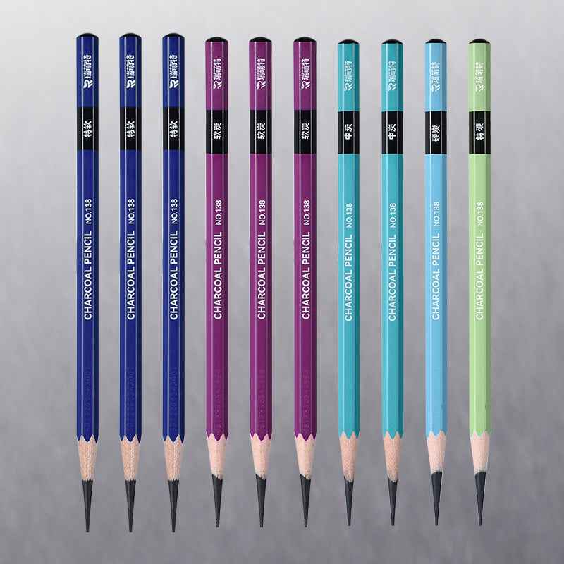 REMSONG Charcoal Pencils for Artists Drawing 8 Pieces 5 Full Pack