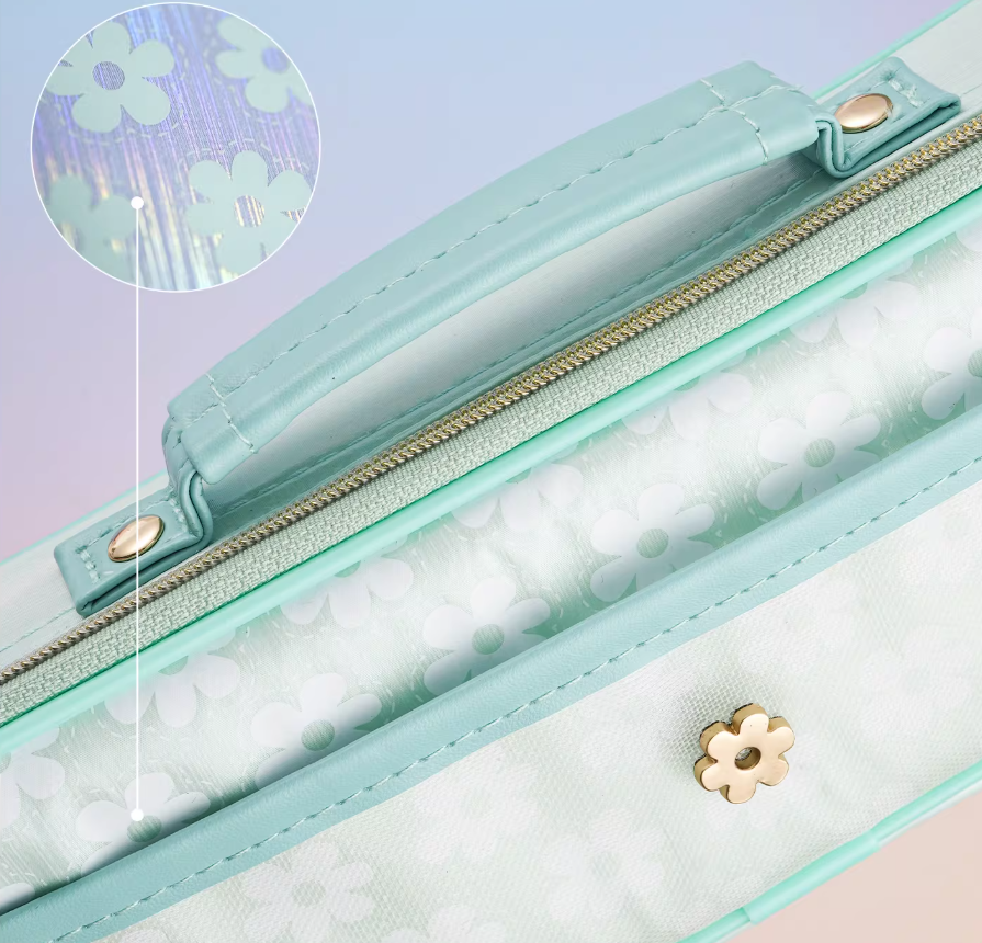 Raymay Fujii FSB1269 Pencil Case, Top Liner, Flower