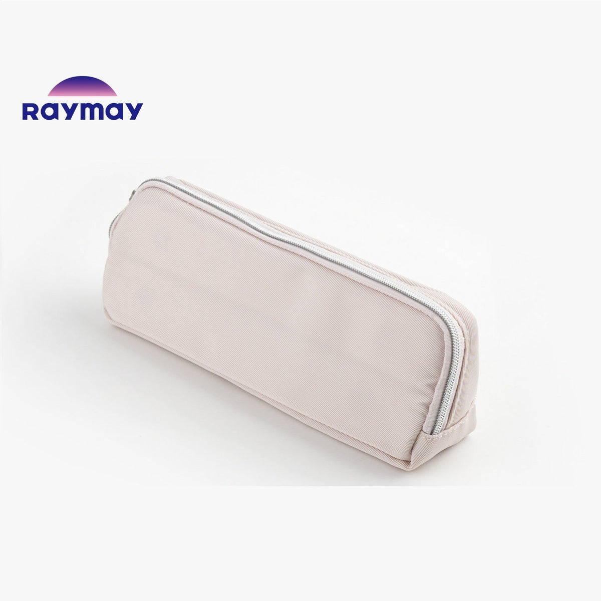 Raymay Patamie Magnetic Triangular Pencil Case – Snap-Open Magnetic Closure | W200 × H70 × D50mm | Polyester 60g | Made in Japan White