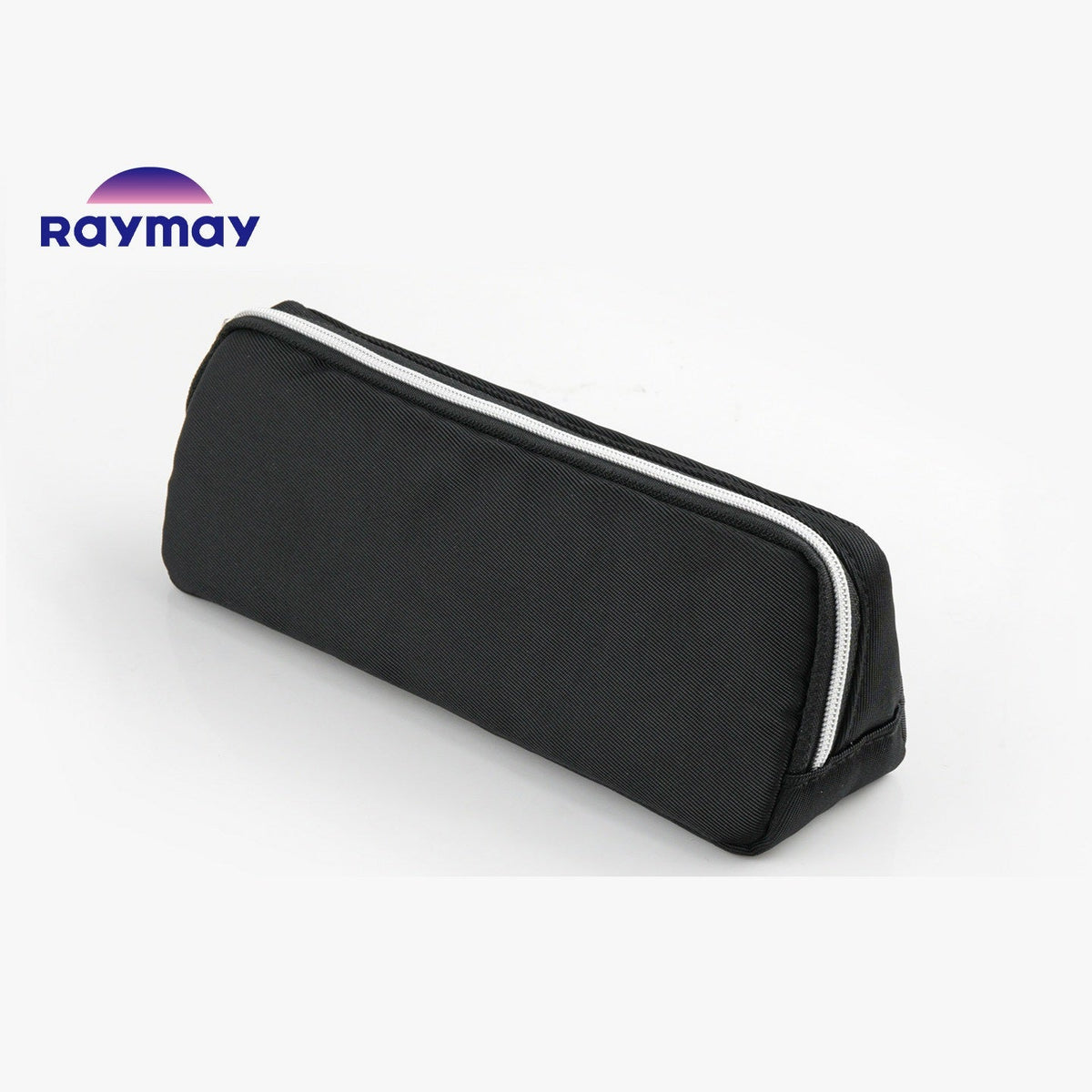 Raymay Patamie Magnetic Triangular Pencil Case – Snap-Open Magnetic Closure | W200 × H70 × D50mm | Polyester 60g | Made in Japan Black