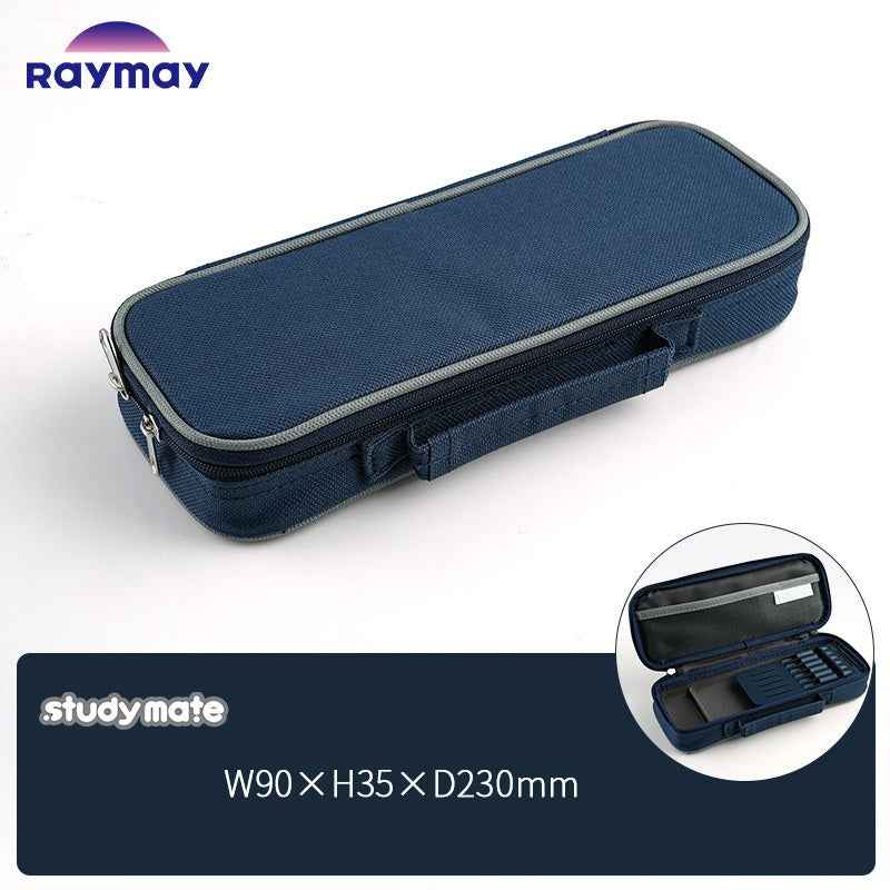 Raymay Studymate Topliner Pen Case - Polyester Navy