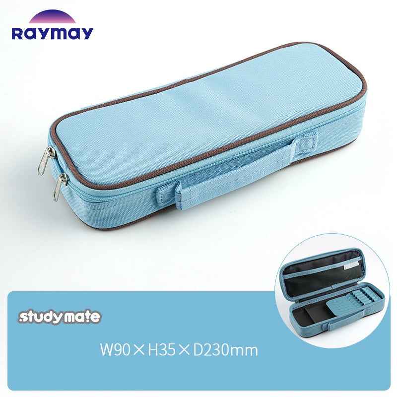 Raymay Studymate Topliner Pen Case - Polyester Light Blue