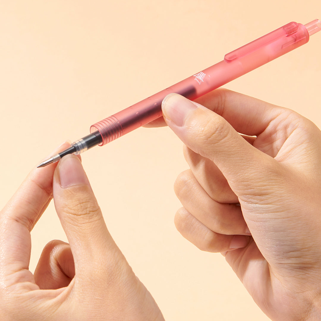 KACO Rocket Beach Sunset Gel Pen 0.5mm Black Ink 4 Pack