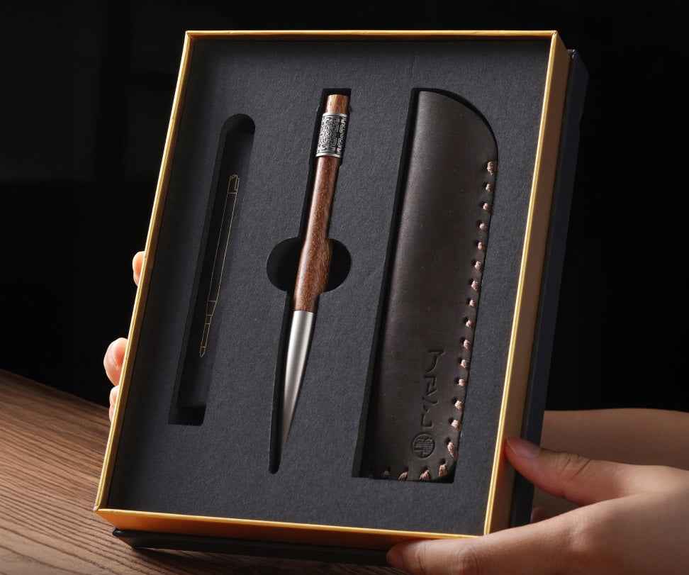 Elegant Rosewood 0.5mm Ballpoint Pen Single Pen Set