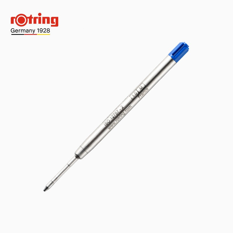 Rotring Giant Ballpoint Pen Refill - 1.0 mm - Black/Blue - Pack of 2 2 Blue
