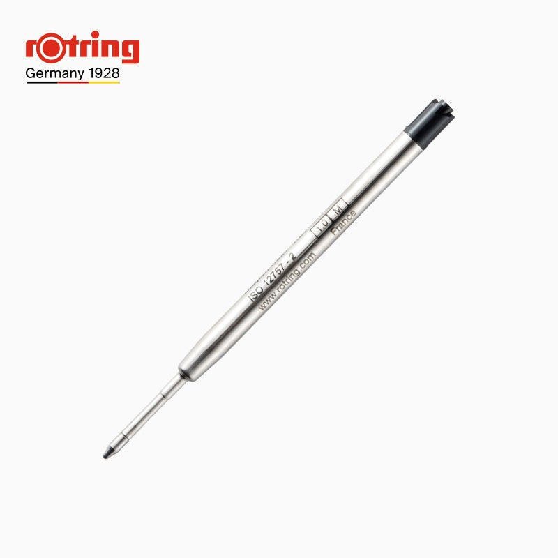 Rotring Giant Ballpoint Pen Refill - 1.0 mm - Black/Blue - Pack of 2 2 Black