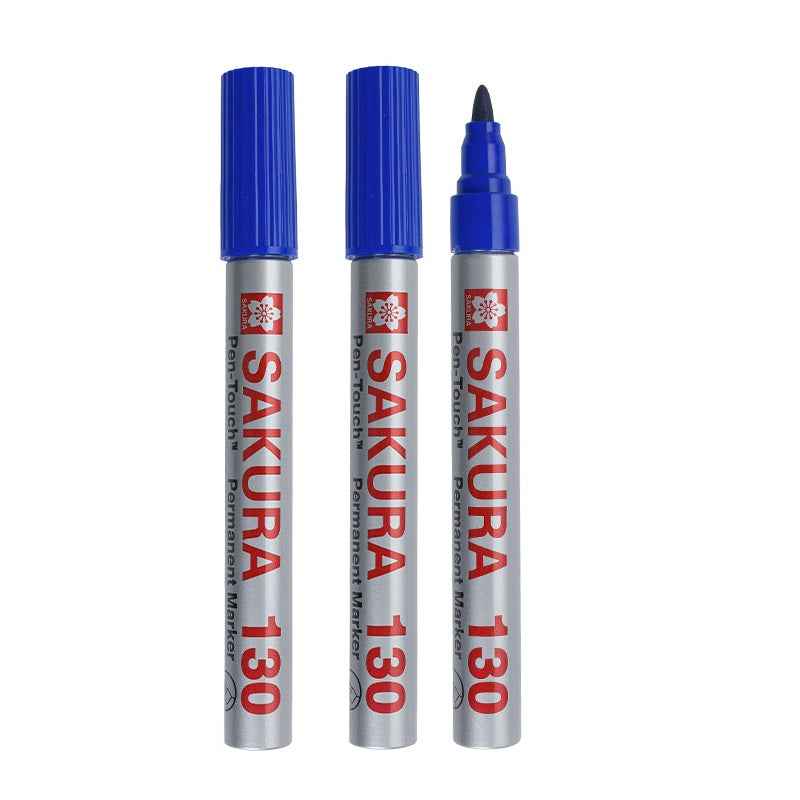 SAKURA Pen Touch 130 Permanent Marker Black/Red/Blue 3 Pack 3 Blue