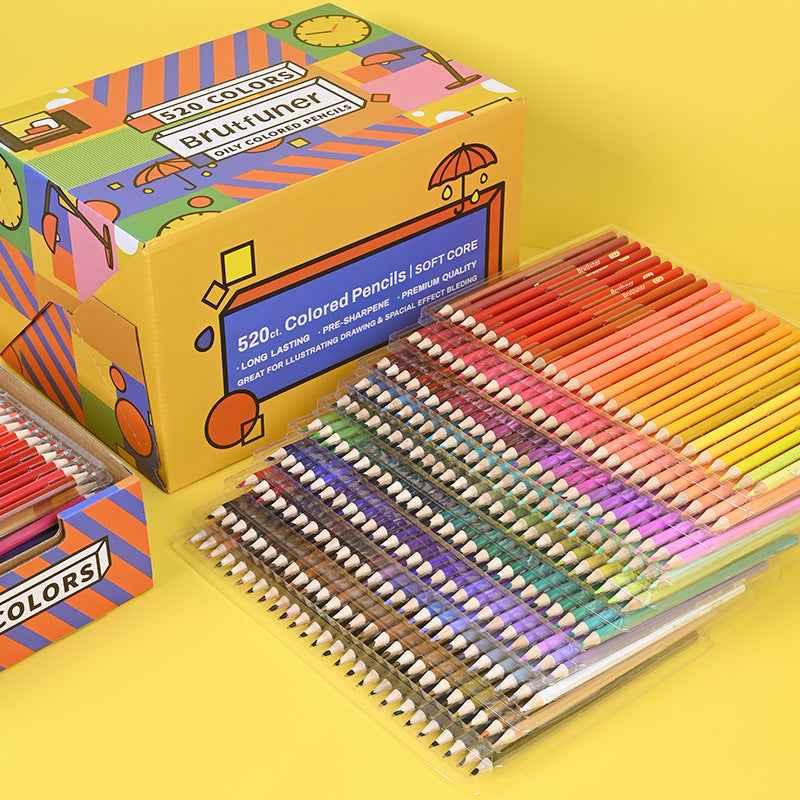 Brutfuner 520 Colored Sketching Pencils Soft Core Gift Box