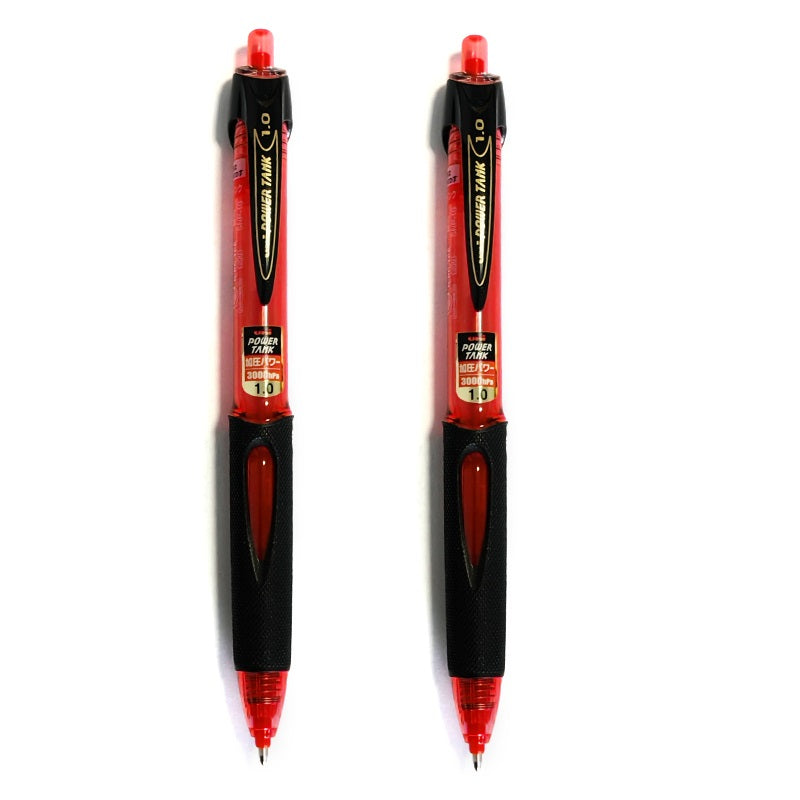 Uni Power Tank Pressurized Ballpoint Pen 0.7mm 2 Pack Blue