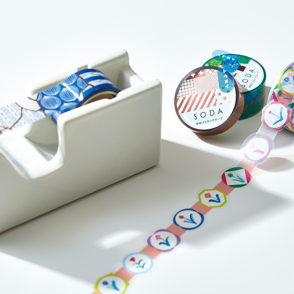 KING JIM SODA Transparent Masking Tape Basic