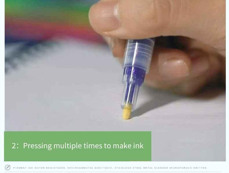 STA 1152 Glitter Markers 12 Color for DIY Photo Album Artist Drawing