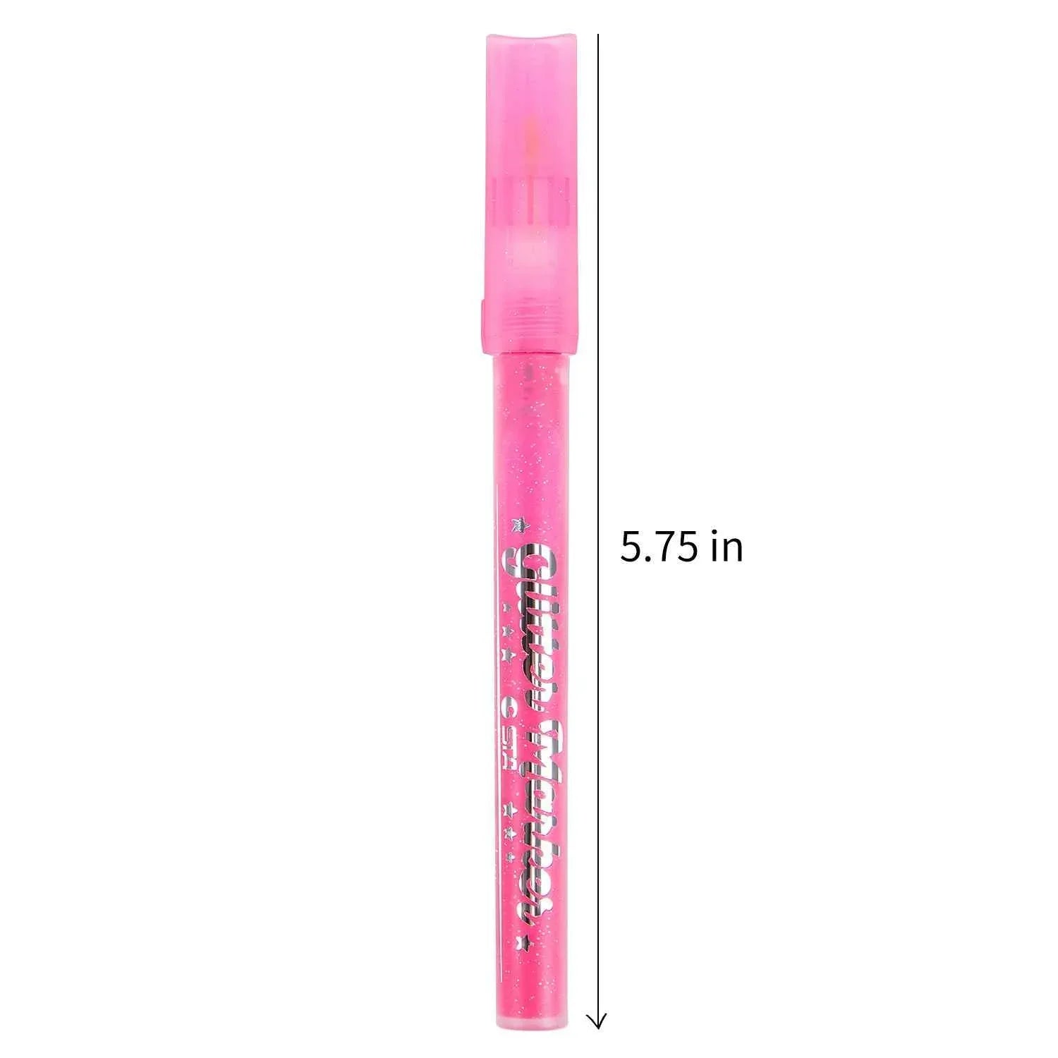 STA 1152 Glitter Markers 6 Color for DIY Photo Album Artist Drawing