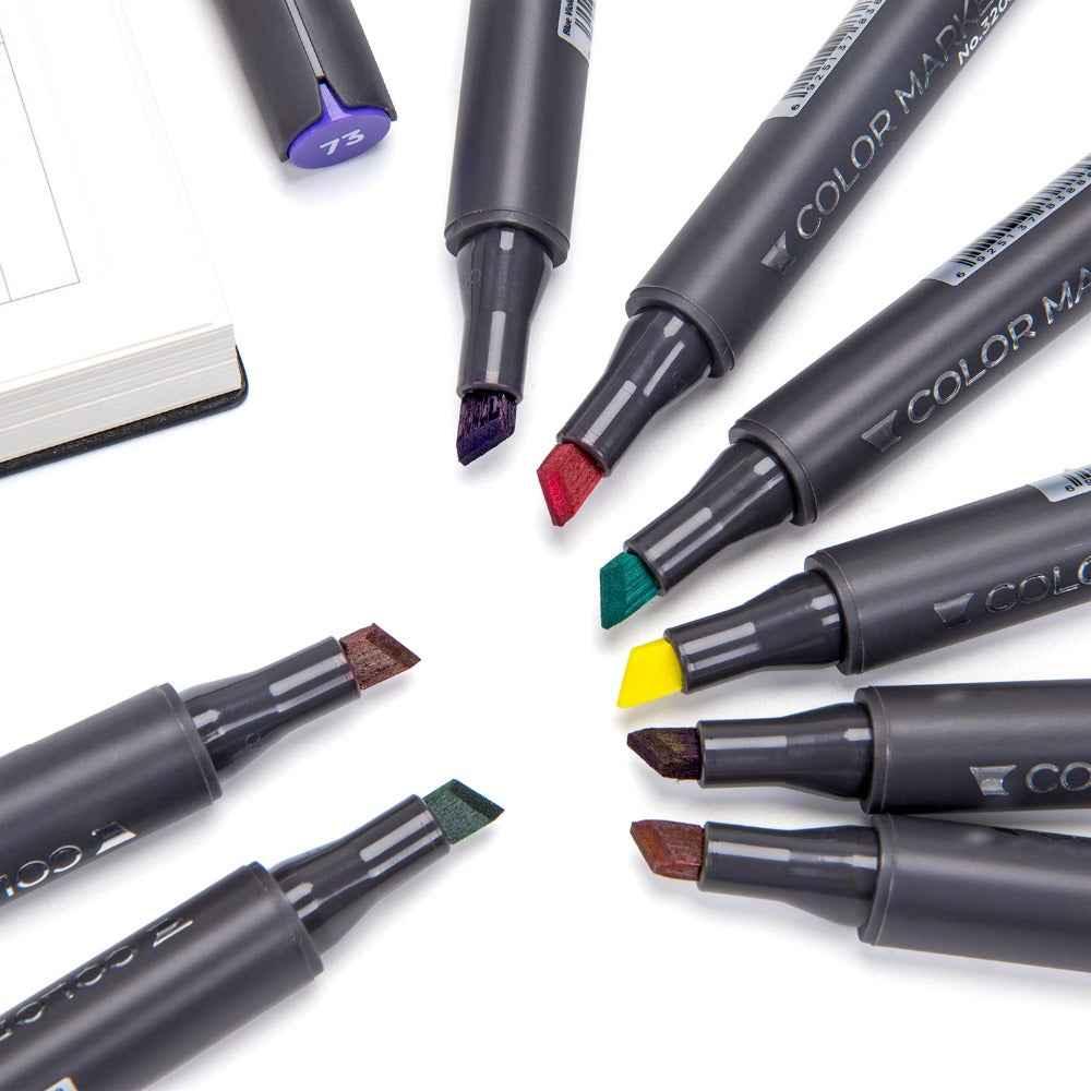 SAT 3203 Alcohol Art Markers Double Ended 40 Color Standard Set