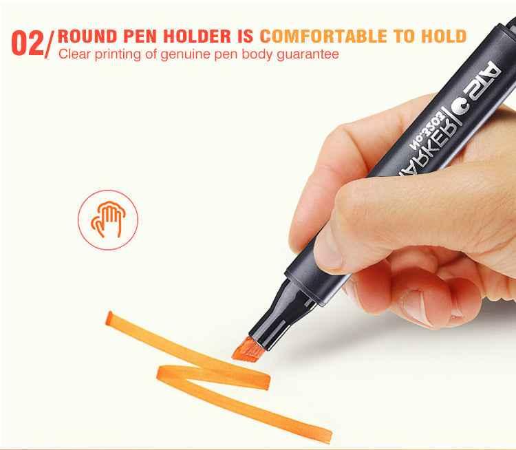 SAT 3203 Twin Art Markers Alcohol Based 30 Color Animaiton Fashion Set