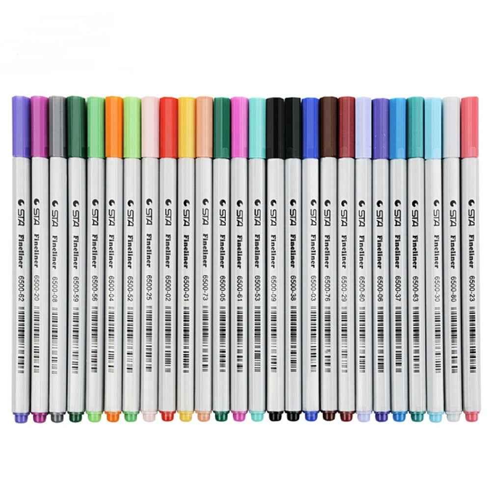 STA 26 Colors Art Fineliner Pens 0.4mm Fine Point
