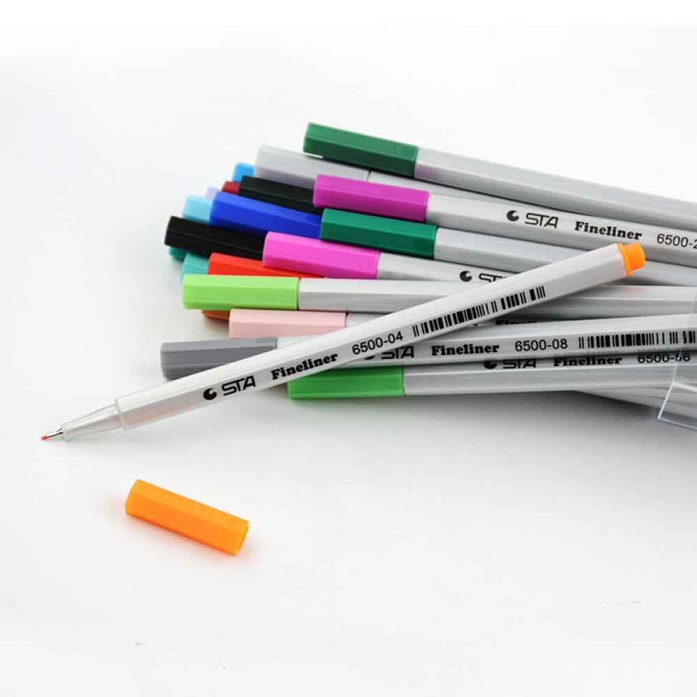 STA 26 Colors Art Fineliner Pens 0.4mm Fine Point