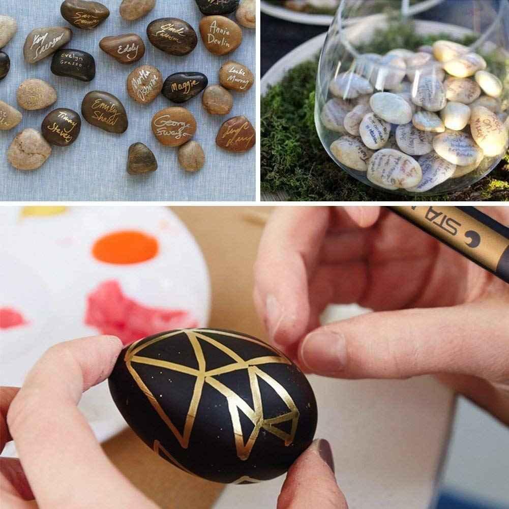 STA Metallic Marker 10 Colors for Scrapbooking Crafts Rock Painting Metal Ceramic Glass