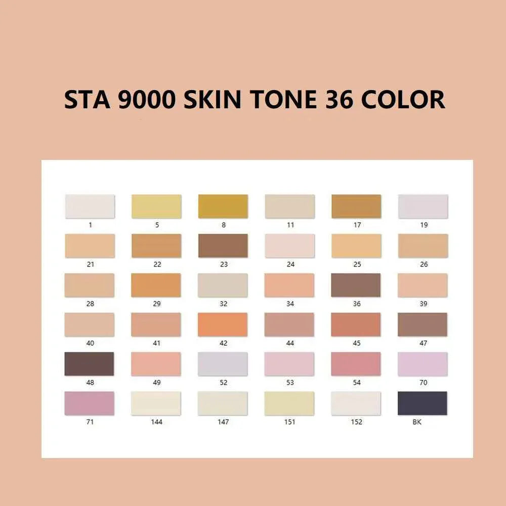 STA Pro Color Marker Plus 24/36/48/60 Skin Tone Alcohol Art Markers 36 Color