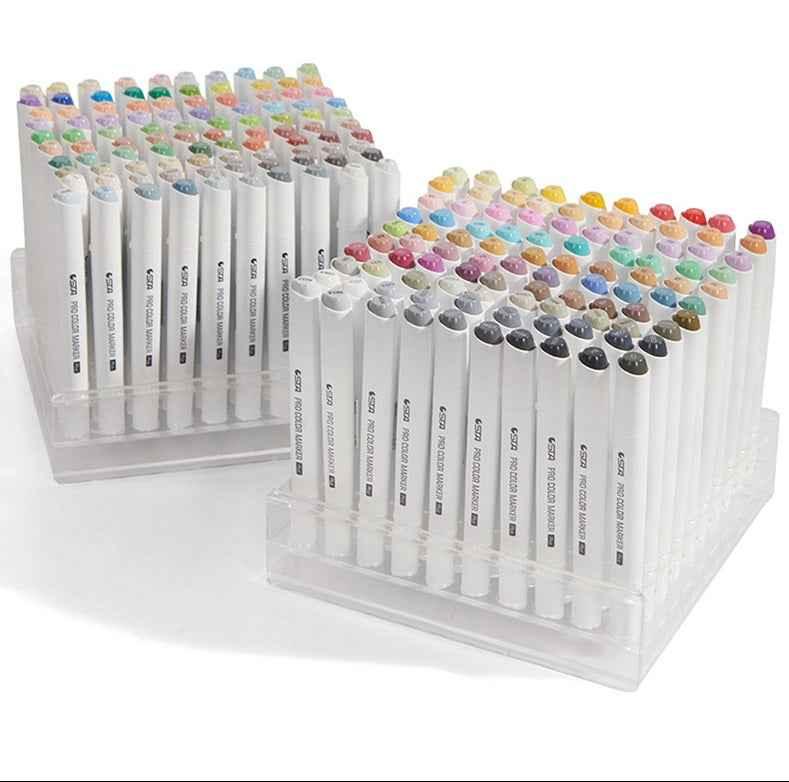 STA 9000 Pro Color Marker Plus,Classic 48/60/80/120 Colors with Carrying Box