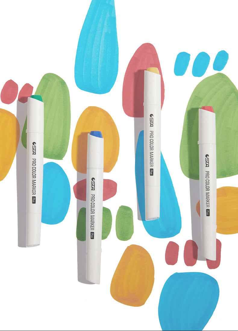 STA 9000 Pro Color Marker Plus,Classic 48/60/80/120 Colors with Carrying Box