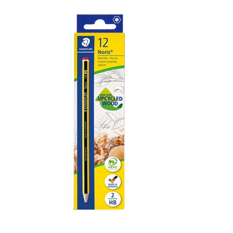 STAEDTLER 120 Noris Graphite Pencils Upcycled Wood- HB/2B/2H HB