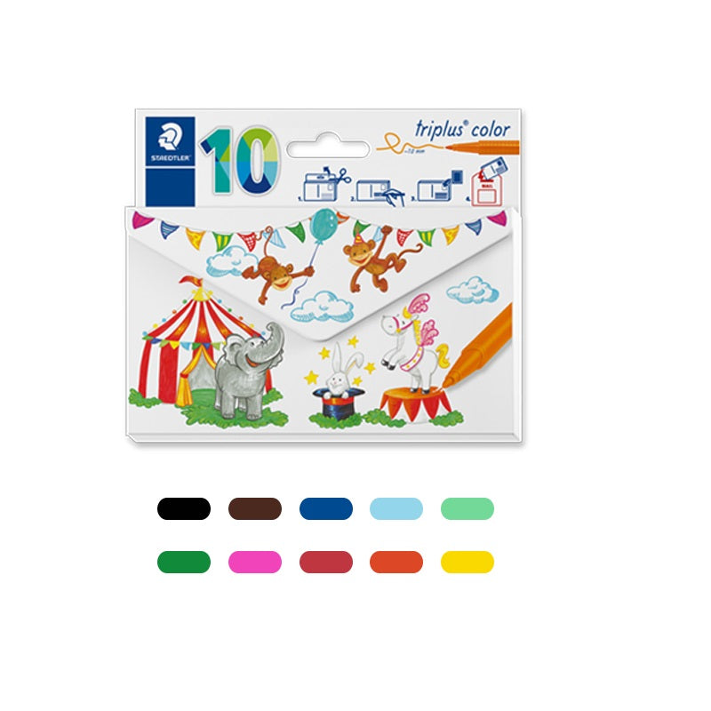 STAEDTLER 323 Triplus 10 Colour Fibre-Tip Pen